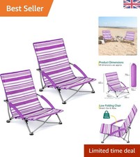 2-Pack Trail Low Beach Chairs