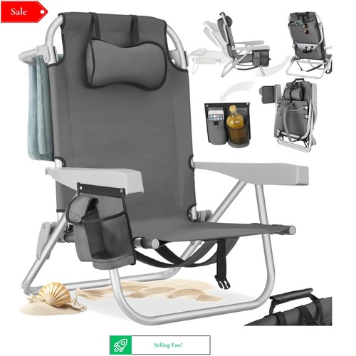 Folding beach chair with - folding,