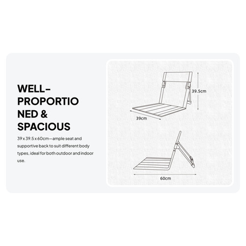 Beach chair with back - chair, support