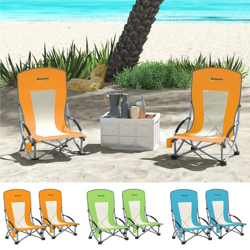 Set folding beach chair - 2,