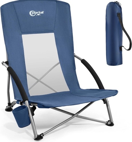 Portal folding beach chair - beach, low