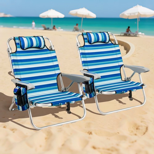 Folding beach chair adults - chair,