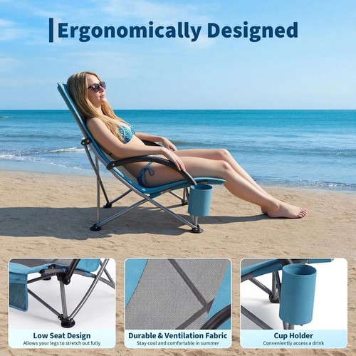 High back folding - high, beach