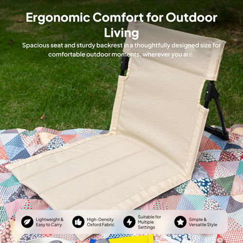 Folding beach chair - chair, back