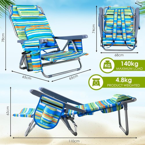 Folding beach chair - folding, adults