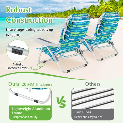 Foldable backpack beach chair - foldable,