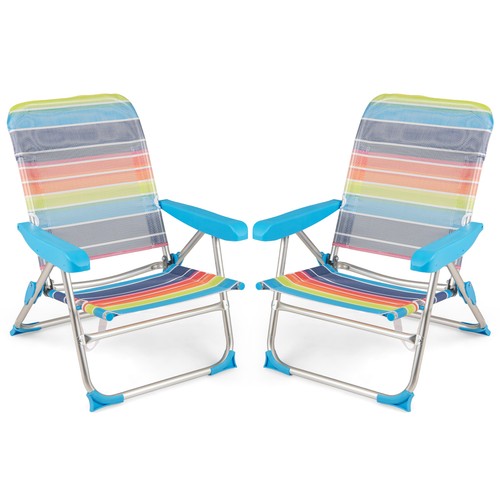 Pack foldable beach chairs 4 - 2,