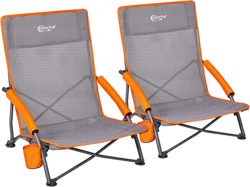Folding beach chair - folding, low