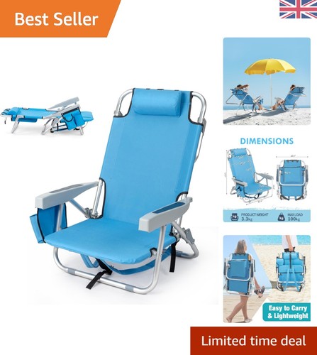 Compact position beach chair - compact, 5-position