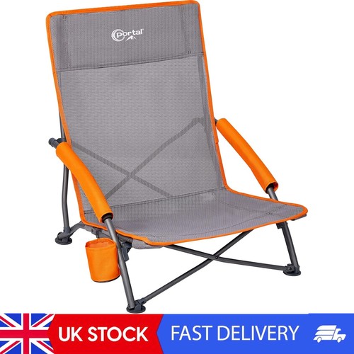 Folding beach chair - chair, low